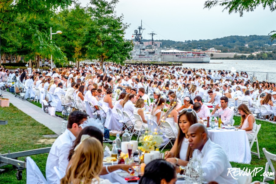 D.C. Finds Its White Night; Inaugural 'Diner En Blanc' Pops-Up At The Yards